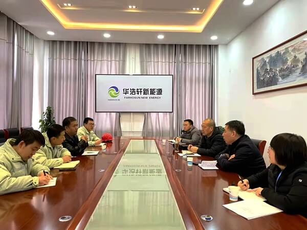 咸陽市科技局來華浩軒公司調(diào)研指導工作